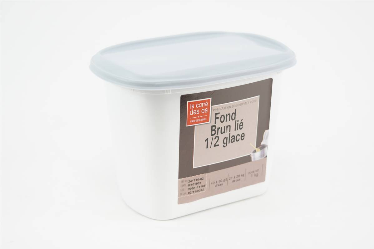 Fond brun lie pot d\'1kg Carré des As