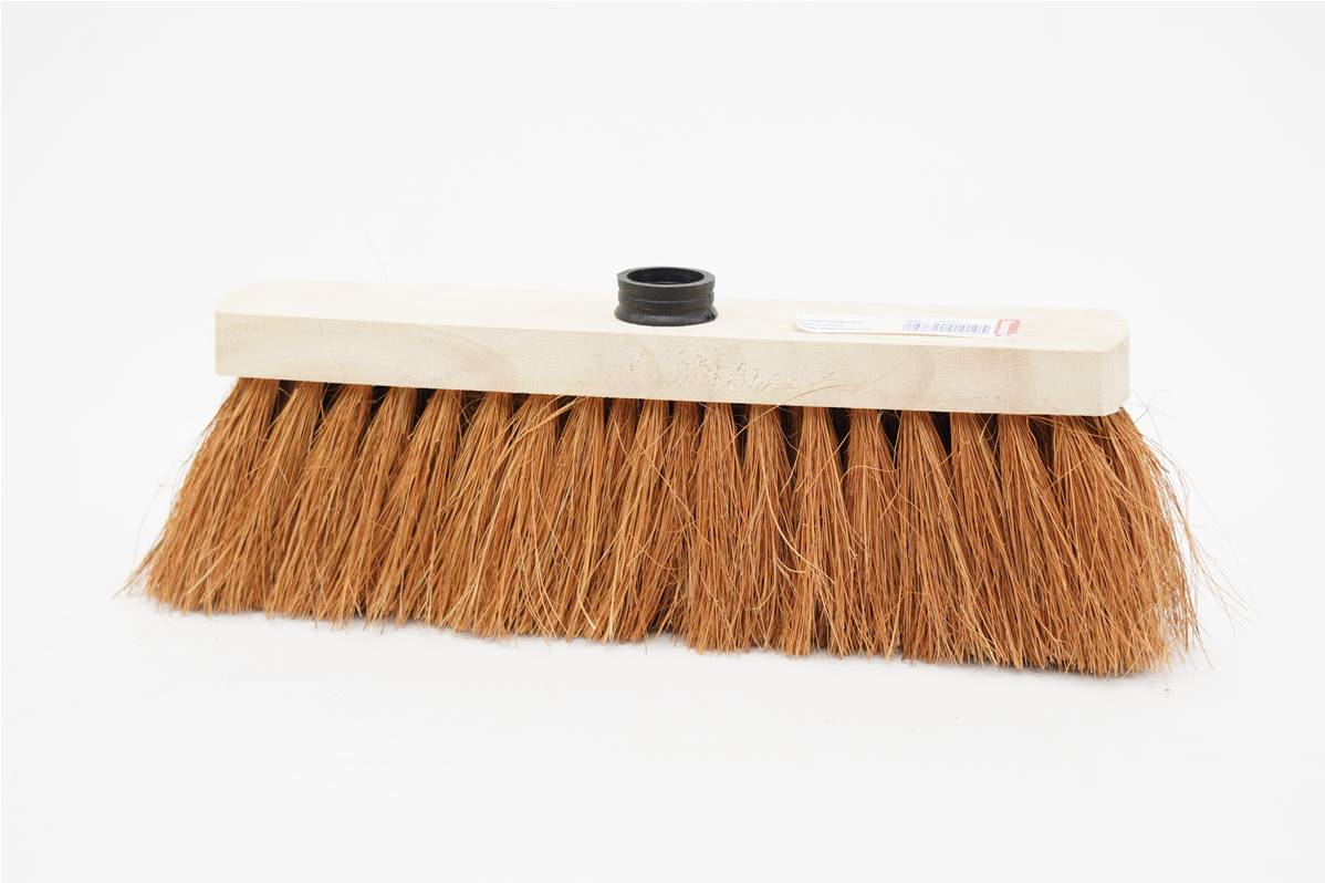 Balai coco bois 29cm douille à vis
