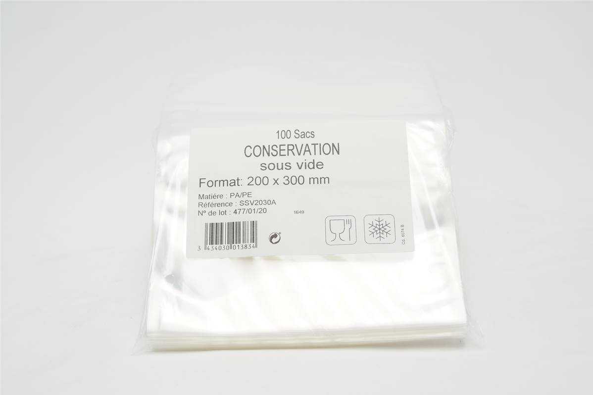 Sac de conservation 200x300mm paquet de 100
