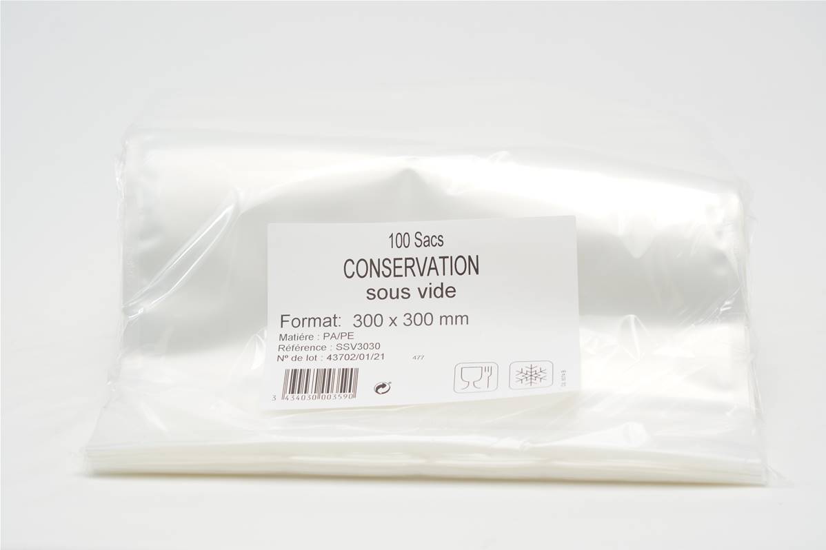 Sac de conservation 300x300mm paquet de 100