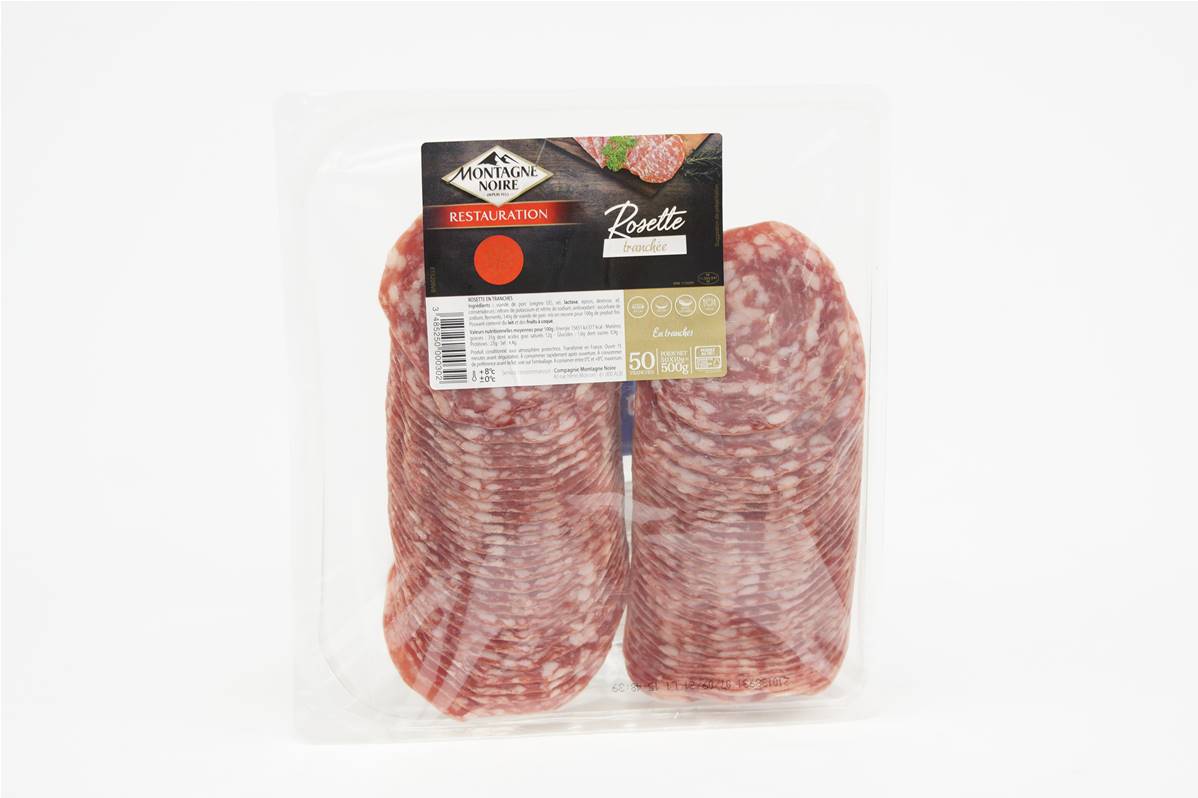 Rosette pur porc 50 tranches x10g paquet de 500gr Paul Predault