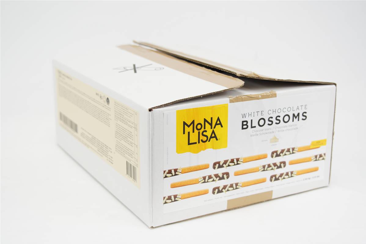 Blossoms copeaux en chocolat blancen boite de 2,5kg