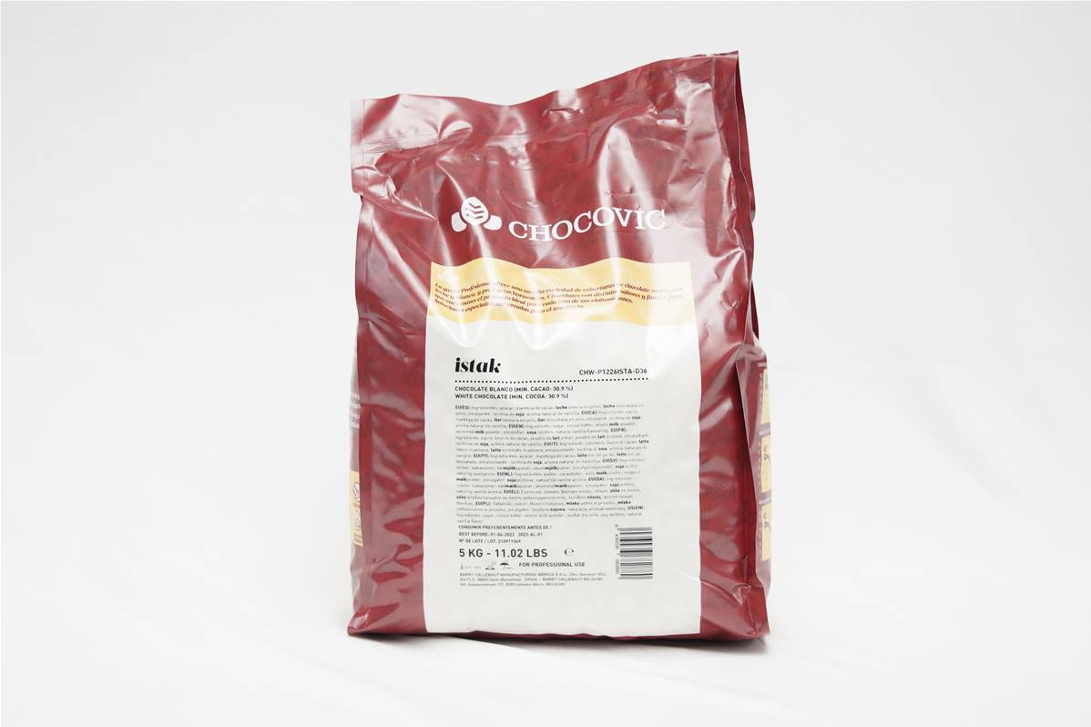 Chocolat blanc 30,9% Istak en sac de 5kg