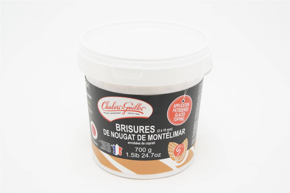 Brisures de nougat de Montelimaren pot de 700gr