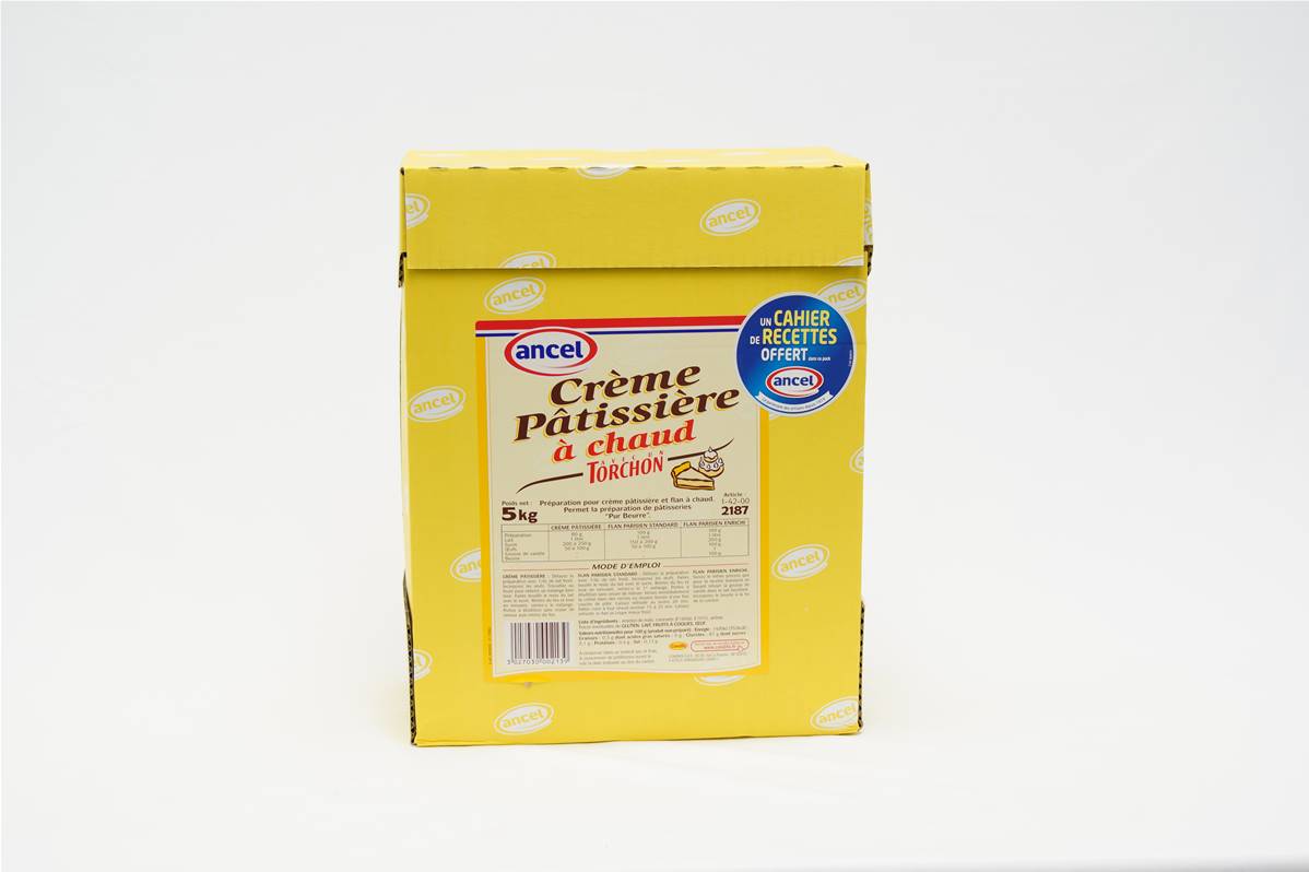 Crème patissière au torchon en carton de 5kg