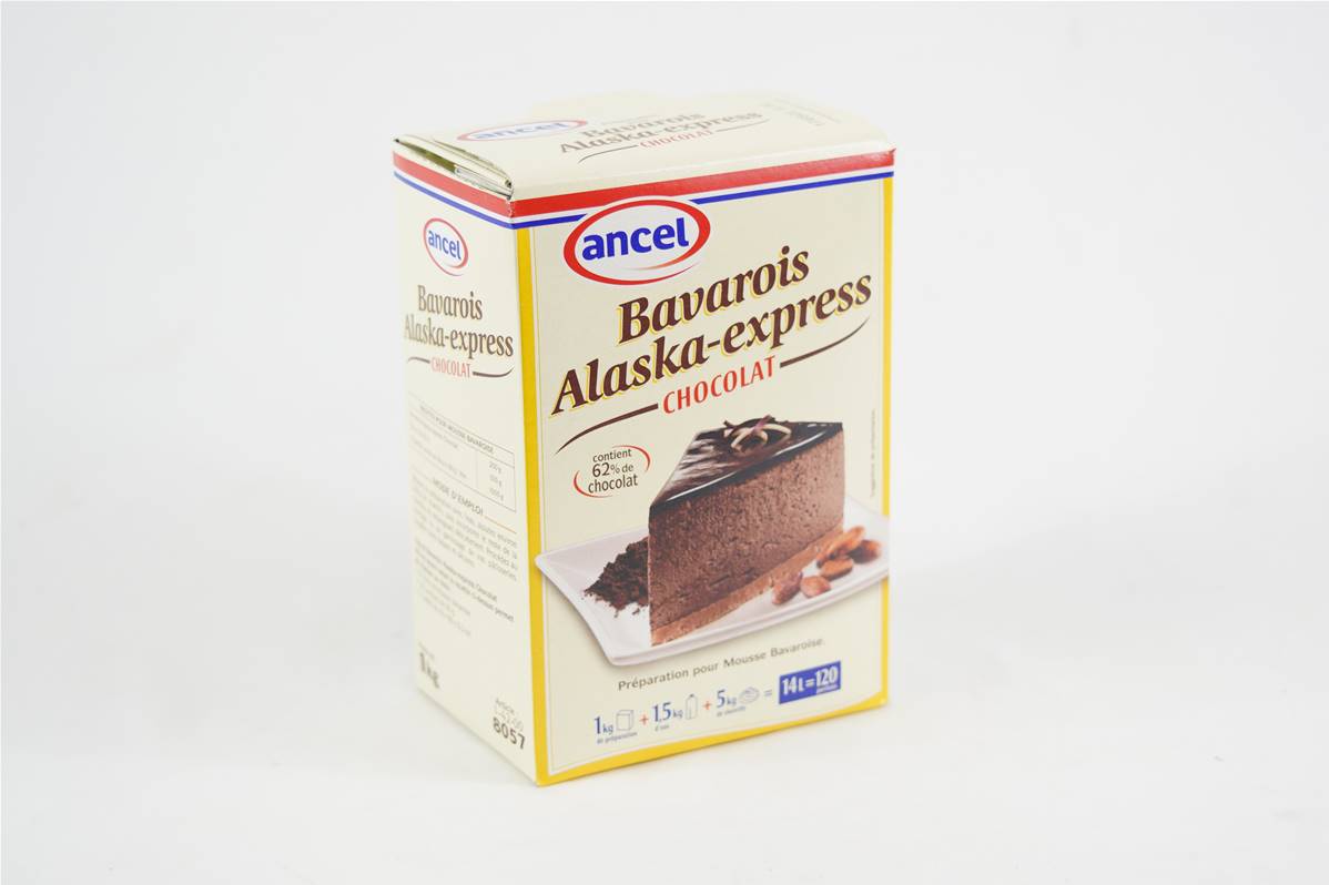 Alaska bavarois au chocolat en boite de 1kg