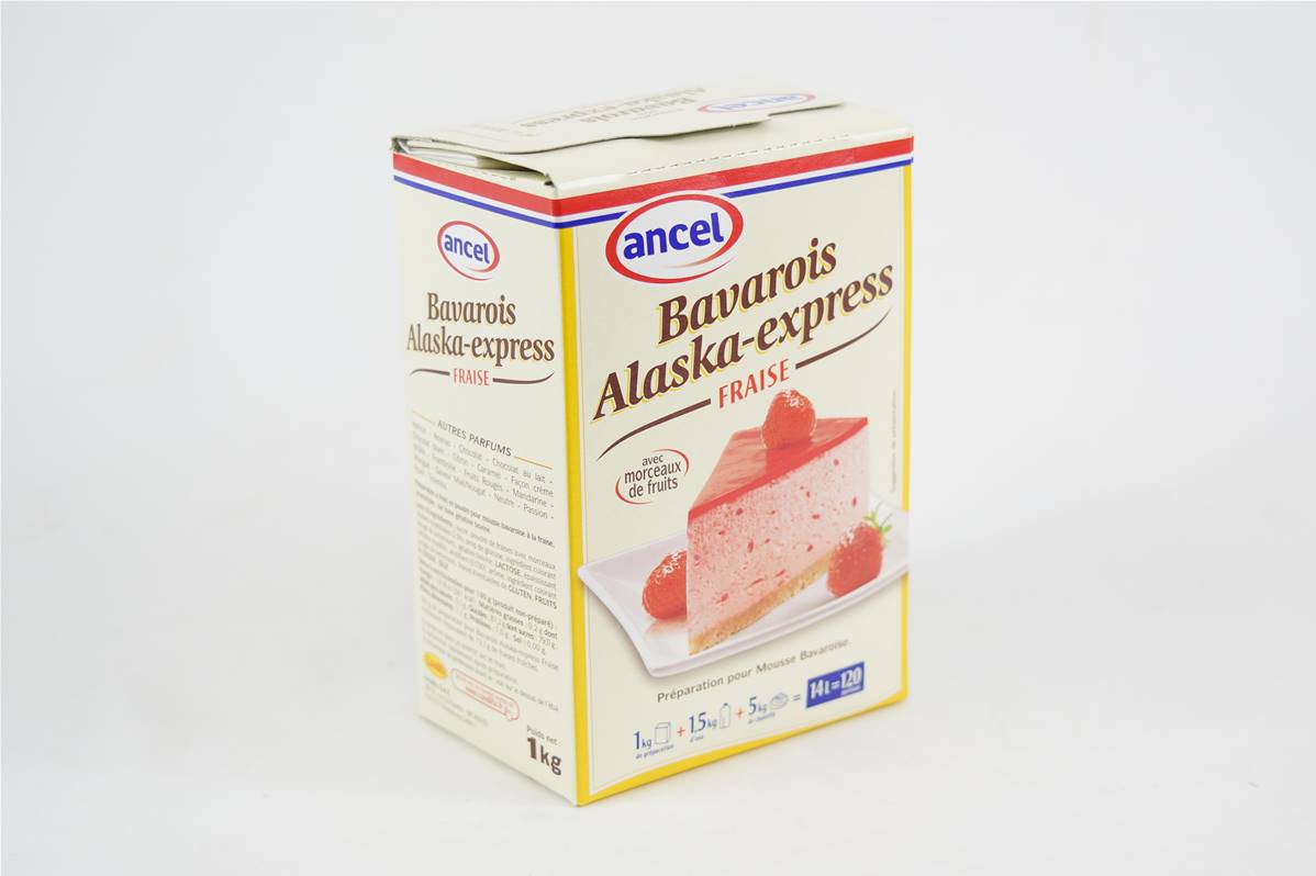 Alaska bavarois au fraise en boite de 1kg