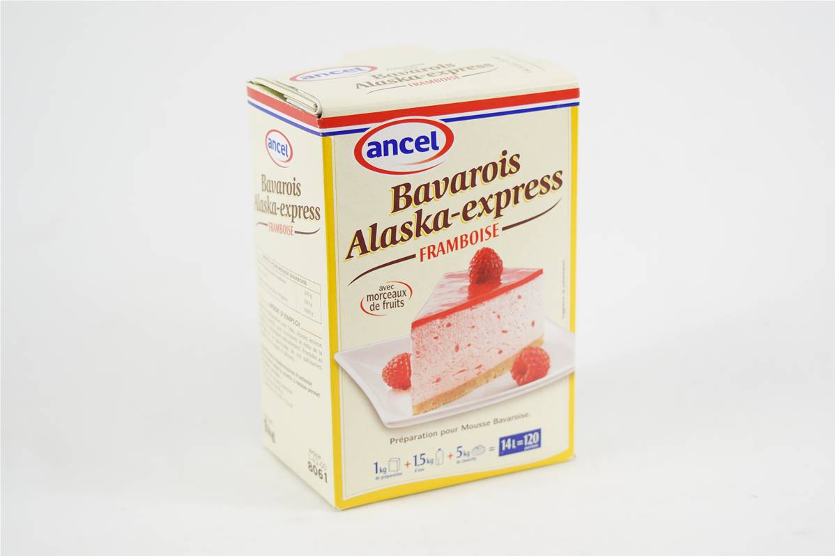Alaska bavarois au framboise en boite de 1kg