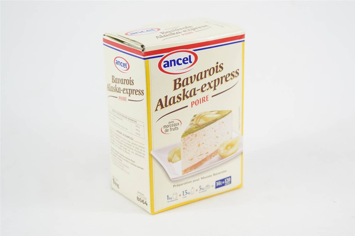 Alaska bavarois au poire en boite de 1kg