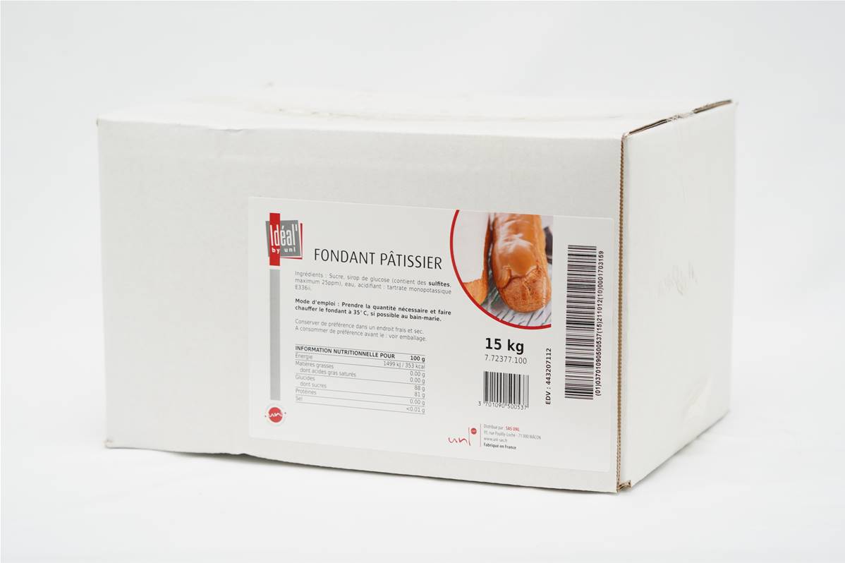 Fondant blanc en carton de 15kg