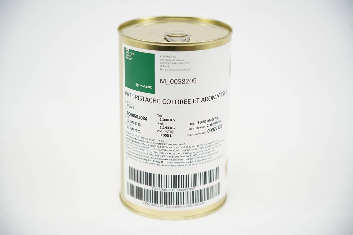 Pâte de pistache colorée mMne en boite de 1kg