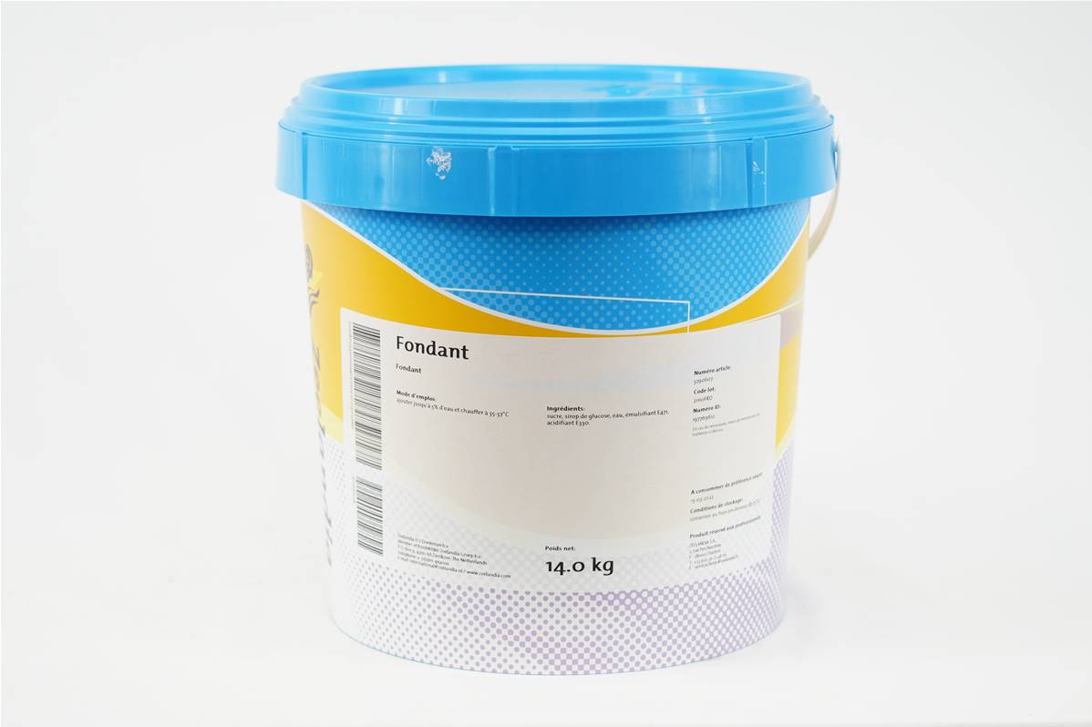 Fondant blanc rapide en seau de 14kg