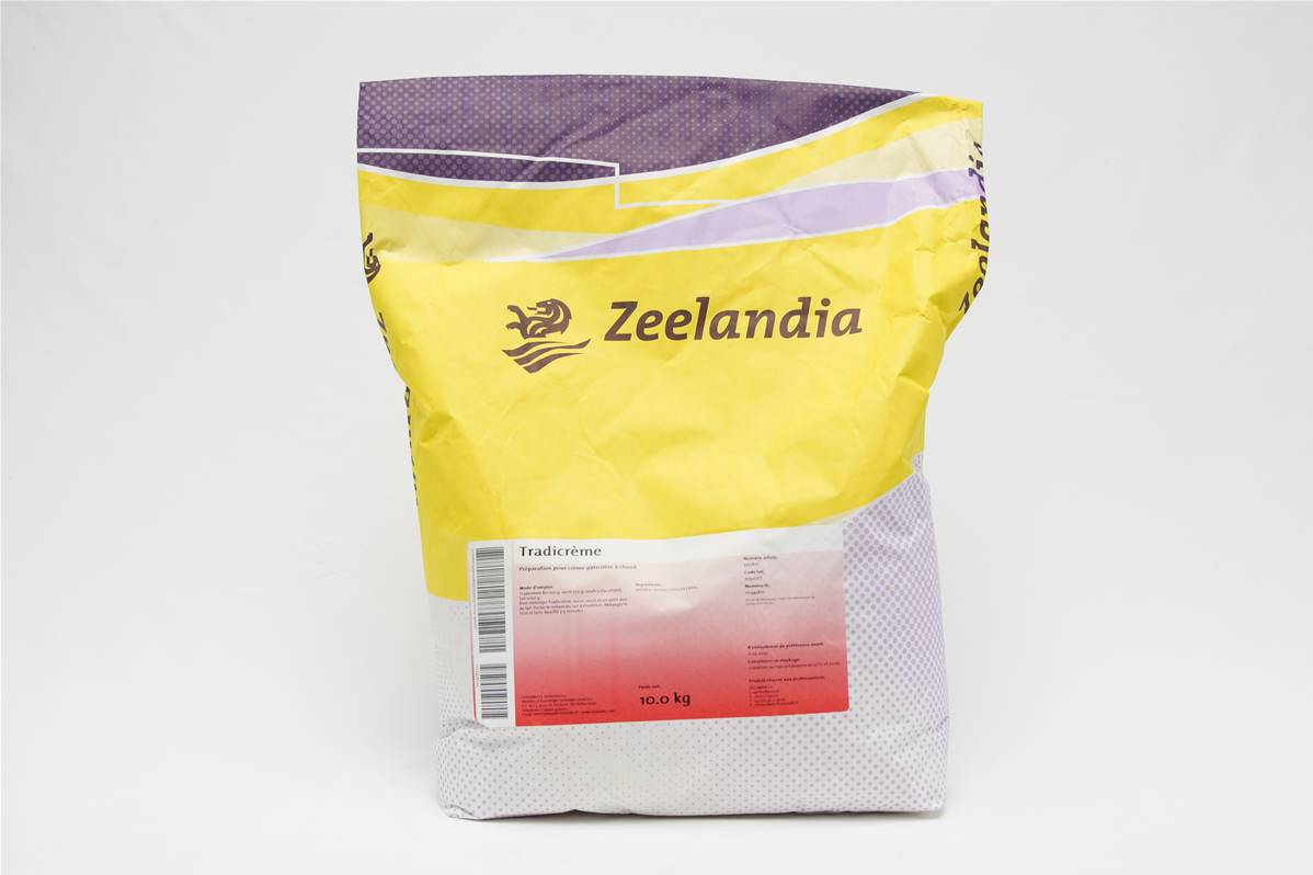 Tradicrem préparation pour crème patissiere à chaud en sac de 10kg