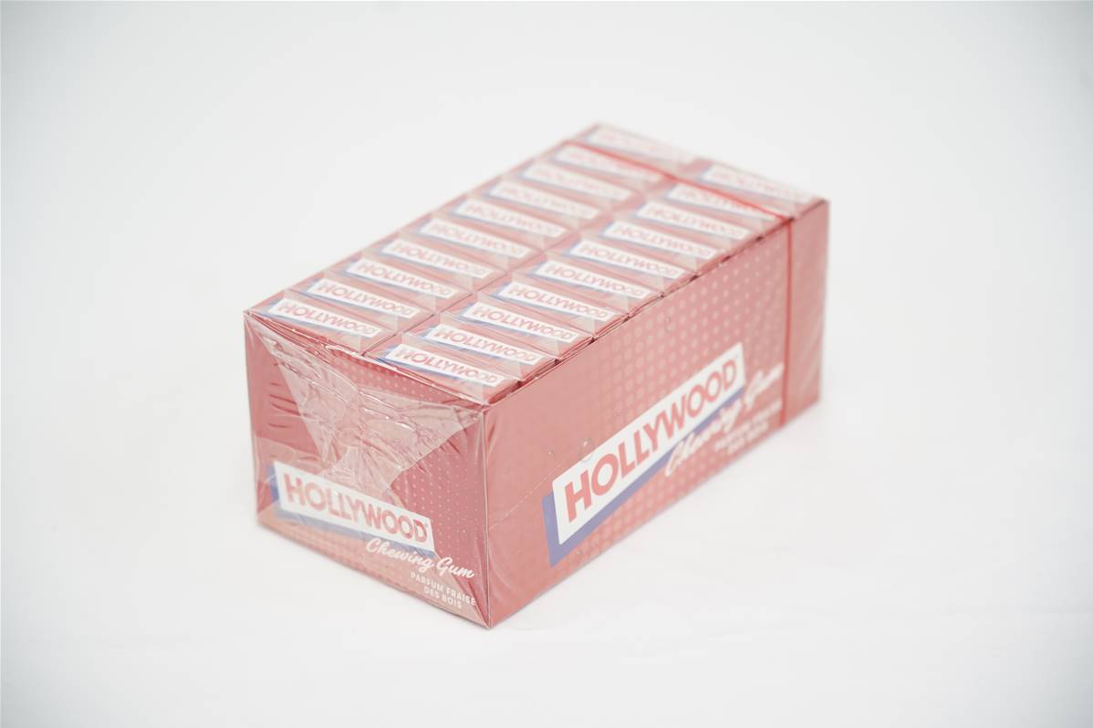 Dragées hollywood fraise en carton de 20 étuis