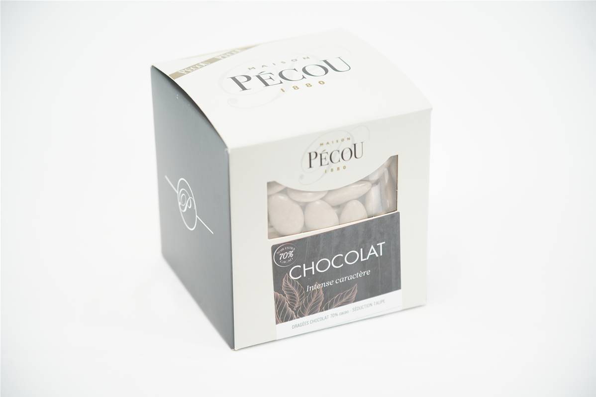 Dragées PECOU chocolat séduction taupe boite de 1kg