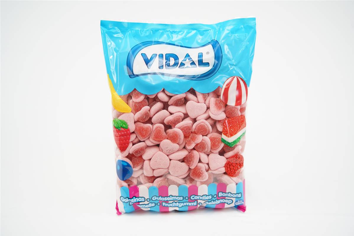 Coeur fraise sucre vrac 2kg vidal