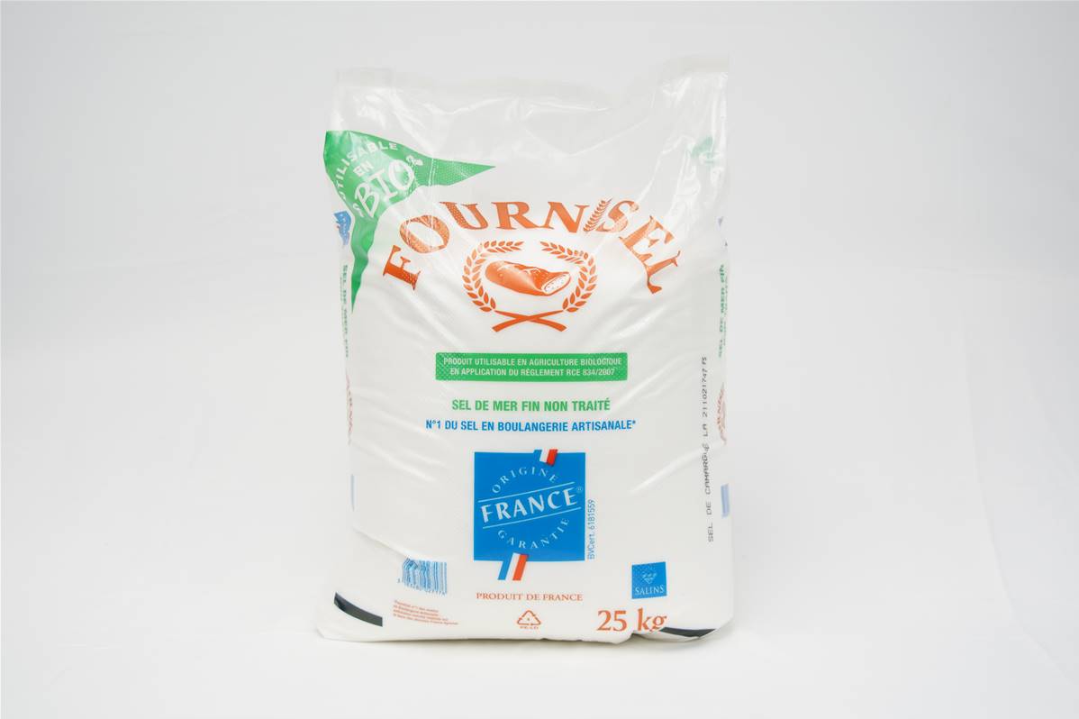 Sel non traité fournisel sac de 25kg