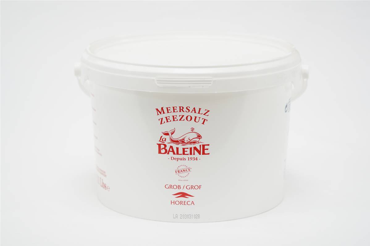 Sel gros séché La Baleine seau de 5kg