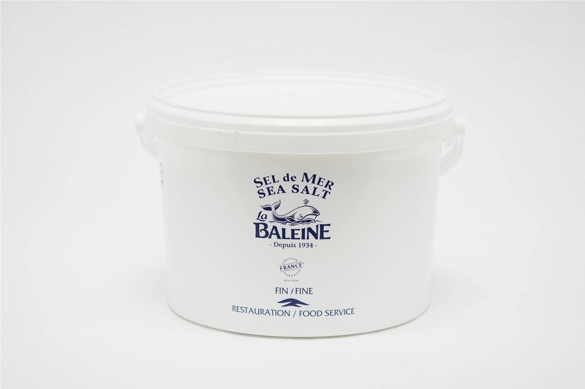Sel fin séché La Baleine seau de 5kg