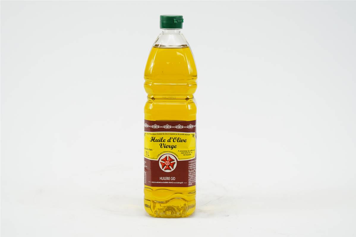 Huile olive vierge en bouteille, carton de 15 x 1 litre