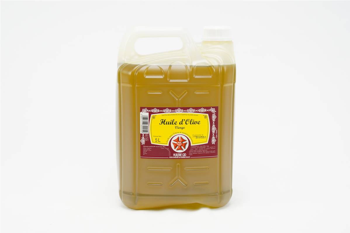 Huile olive vierge en bidon de 5 litres