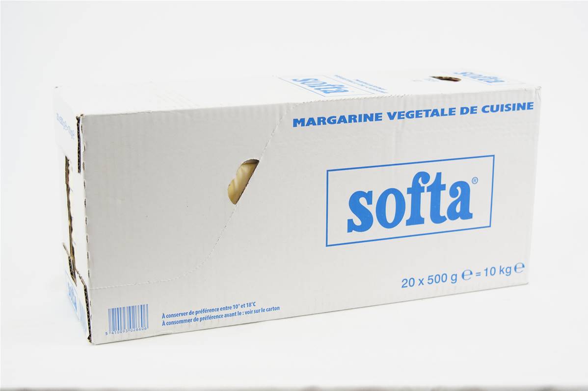 Margarine Softa végétal 80% encarton de 10kg