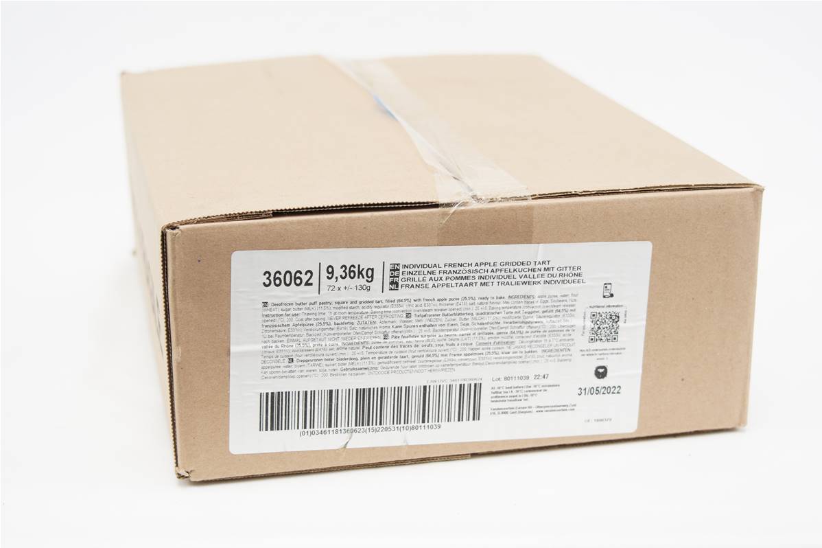 Grillé aux pommes 130gr prêt à cuireen carton de 72