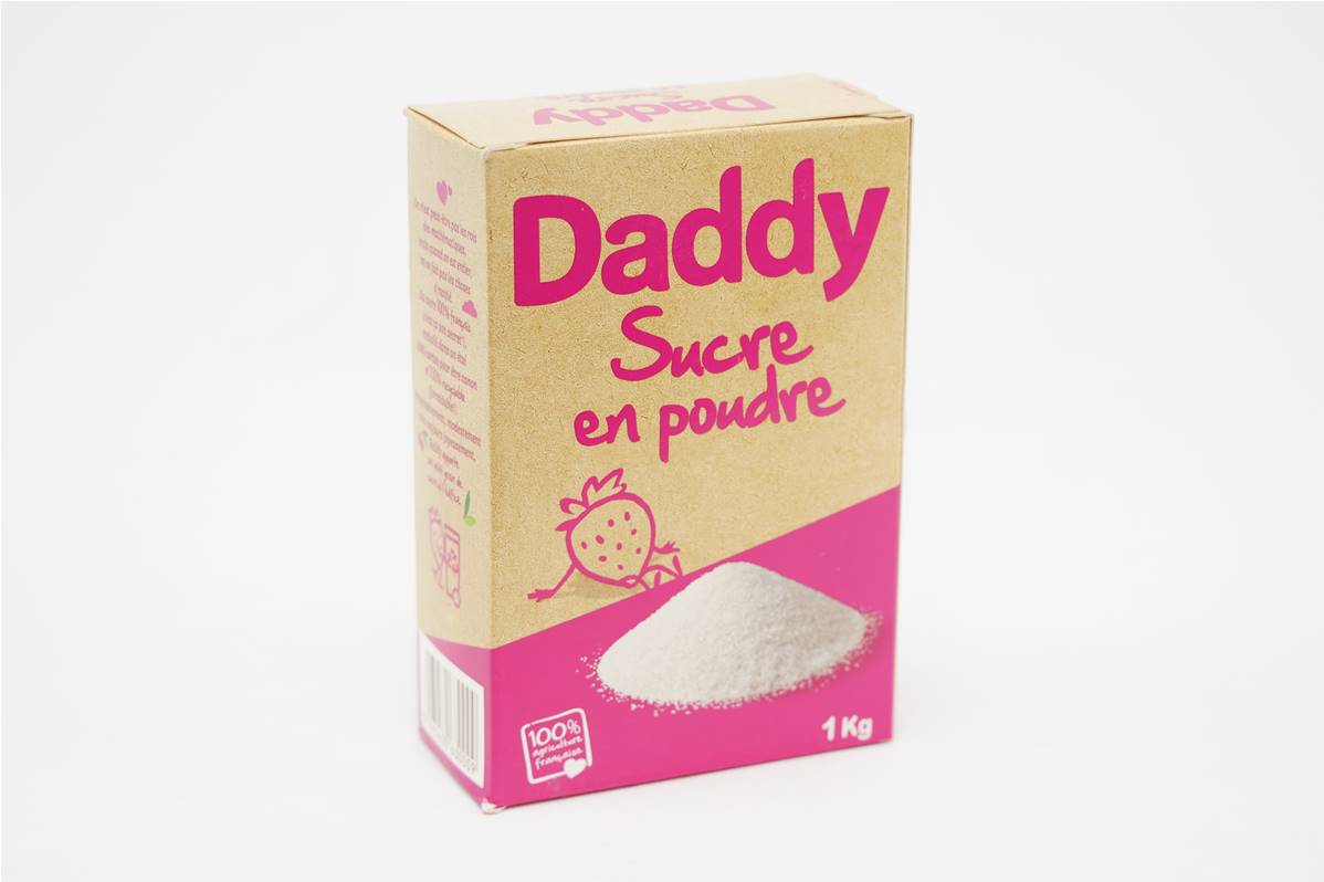 Sucre en poudre bec verseur étui de 1kg Daddy