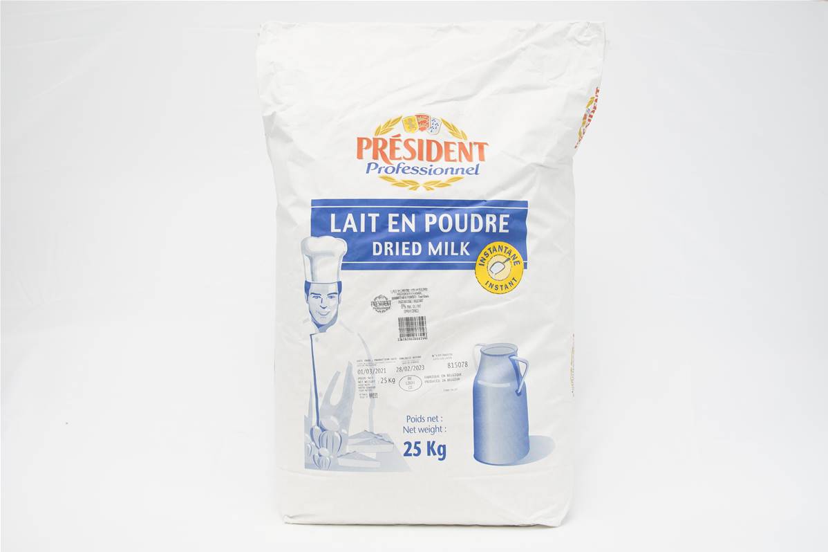 Poudre de lait 0% Président en sac de 25kg