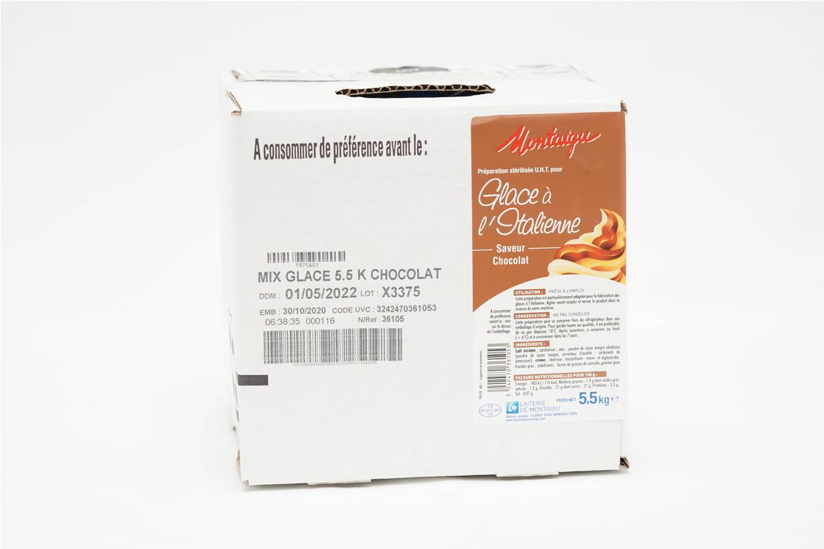 Bag in box mix glace chocolat 5,5kg