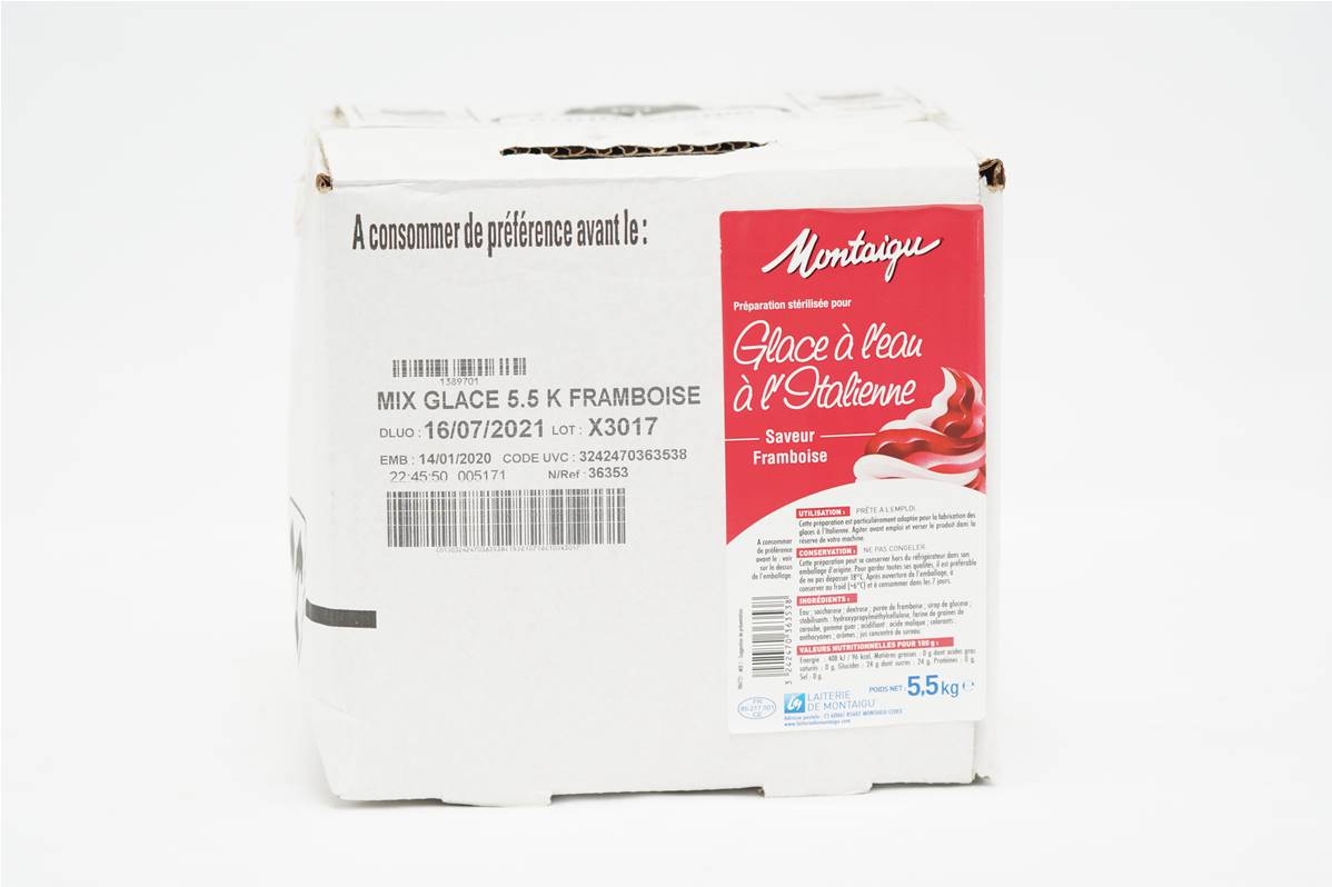 Bag in box mix glace framboise 5,5kg
