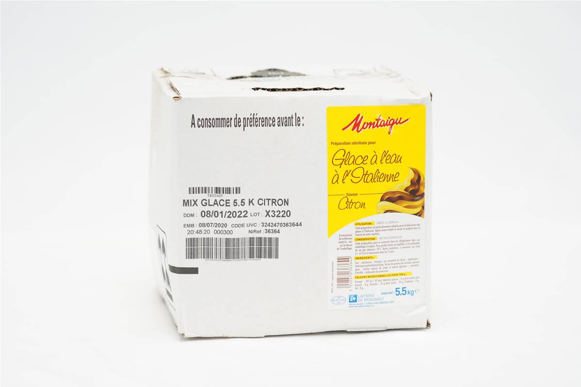 Bag in box mix glace citron 5,5kg