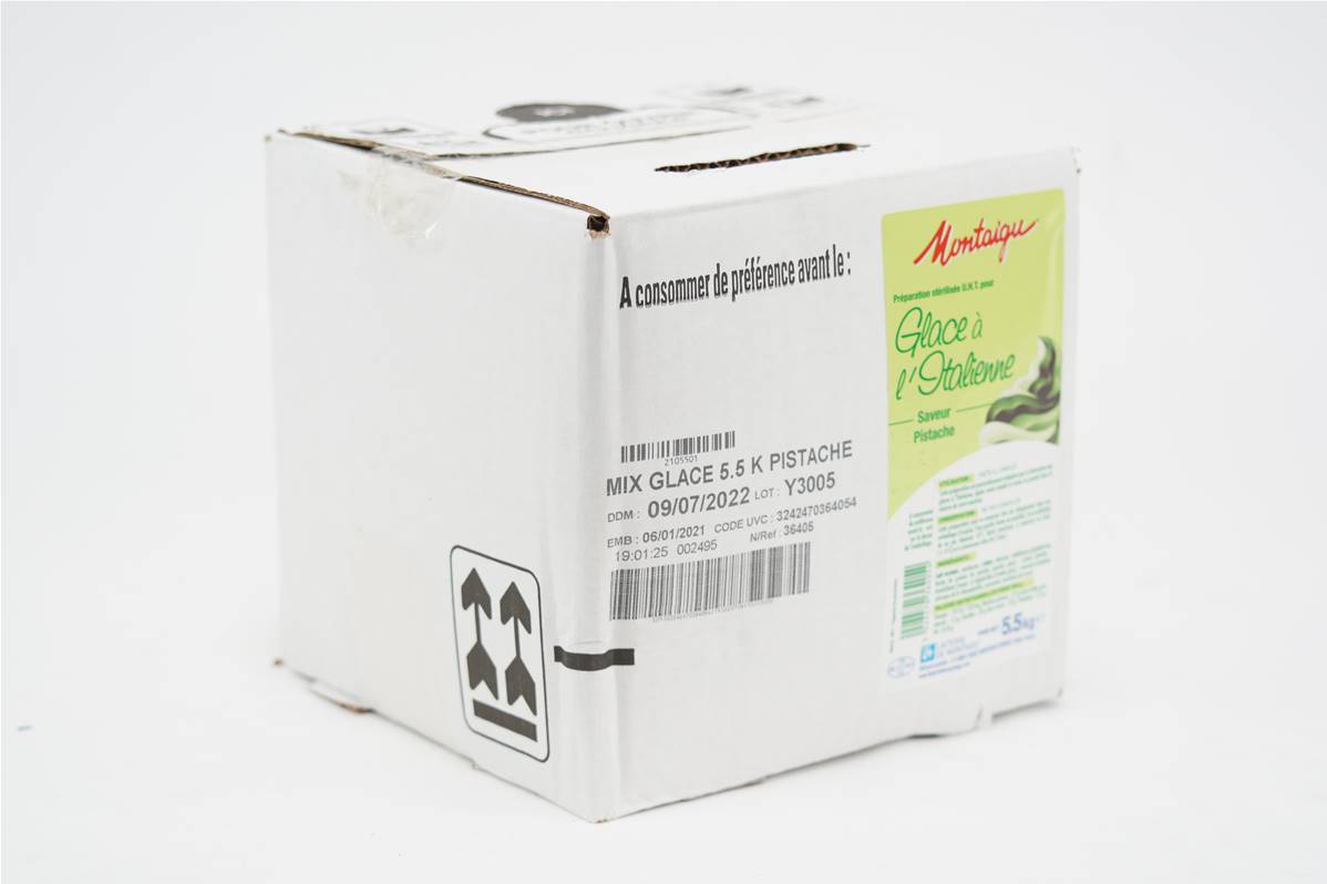 Bag in box mix glace pistache 5,5kg