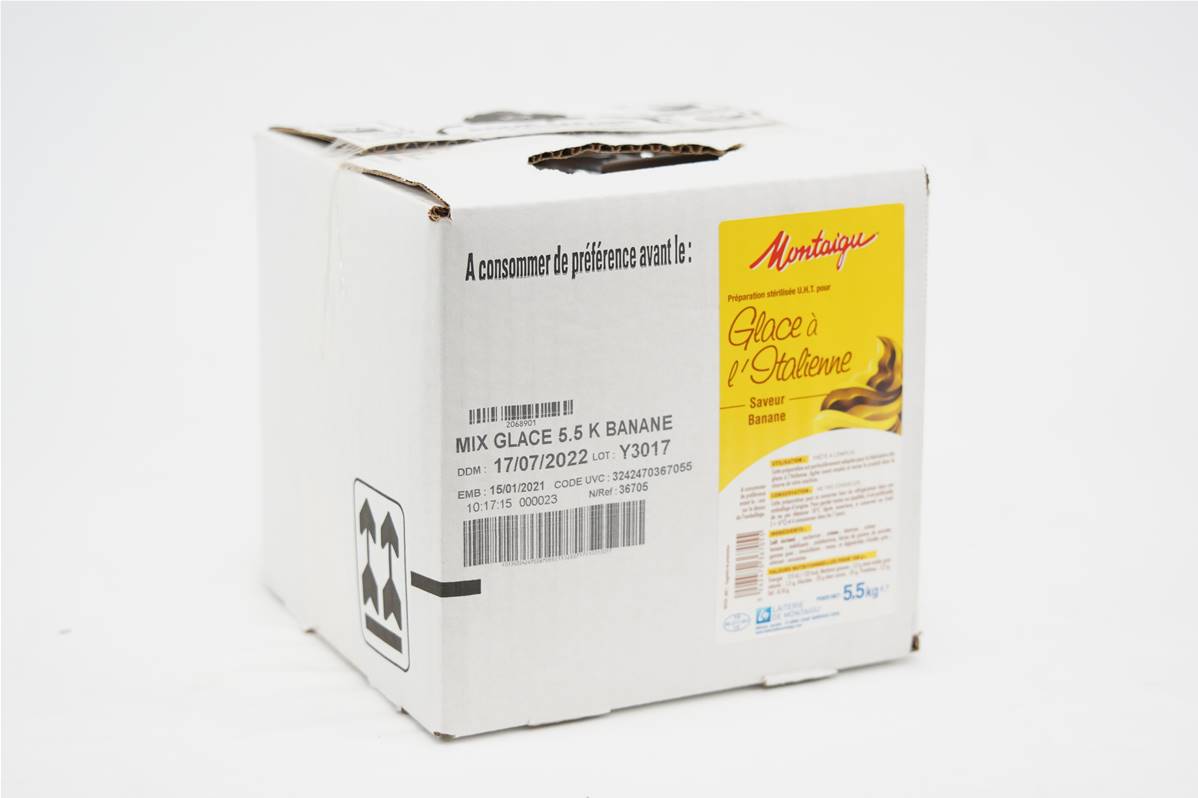 Bag in box mix glace banane 5,5kg