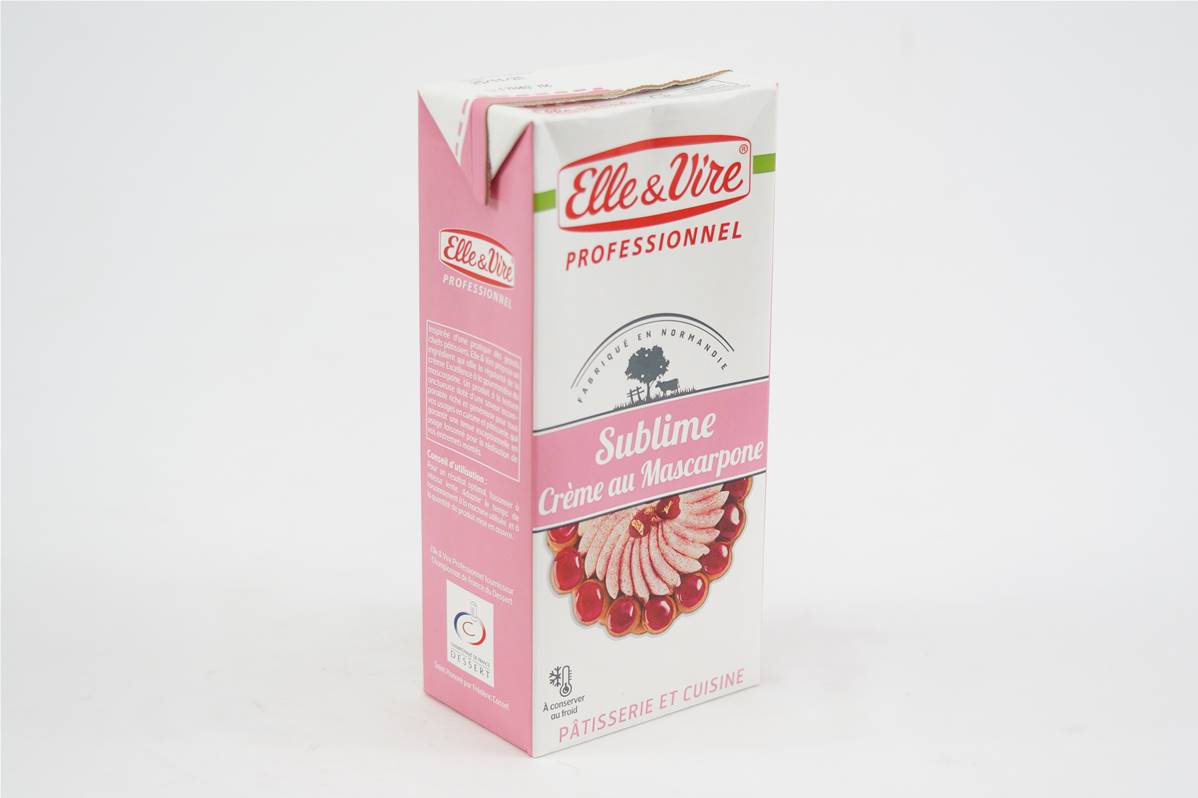 Creme mascarpone sublime e&v barquette de 1 litre