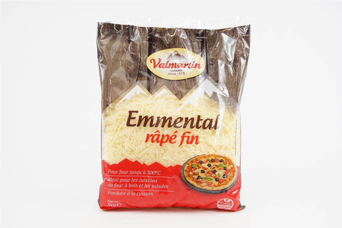 Emmental rapé sachet d\'1kg Valmartin