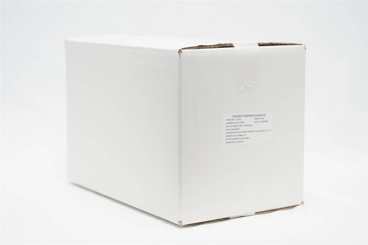 Amande poudre en carton de 12,5kg