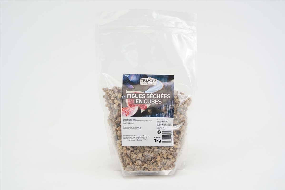 Figue en cube 5x5mm sac d\'1kg Délices Agro
