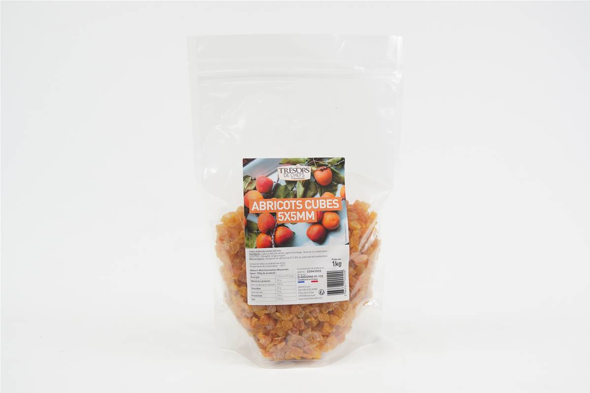 Abricot en cube Délices Agro sachet d\'1kg