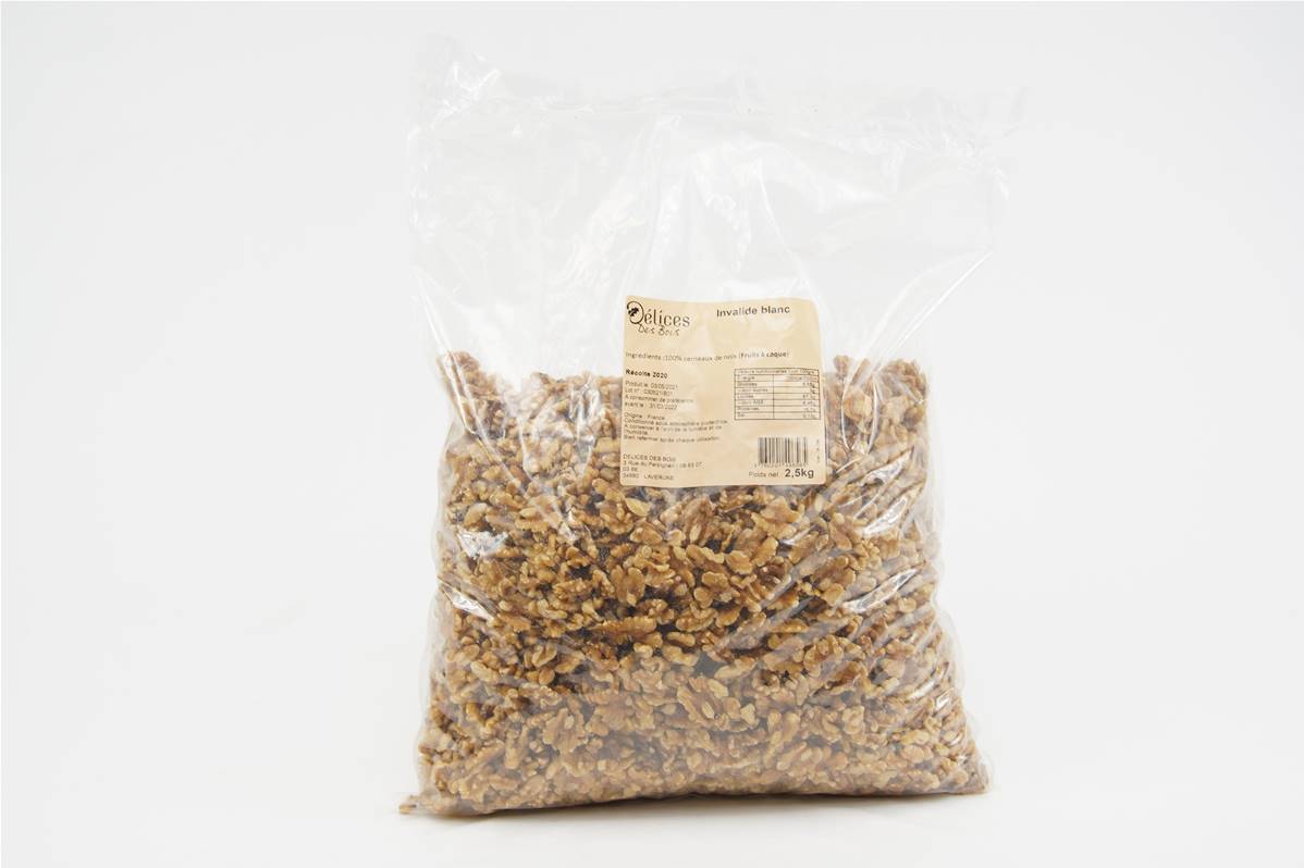 Noix invalide blanc française sachet de 2,5kg