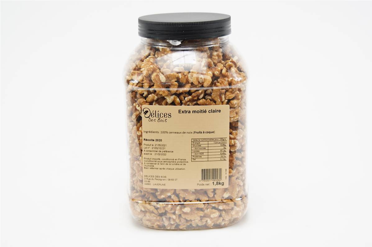 Noix moitié cerneau extra boite d\'1,8kg