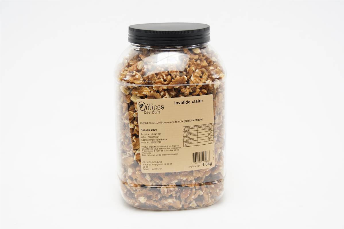 Cerneau noix invalide clair sachet d\'1.8kg