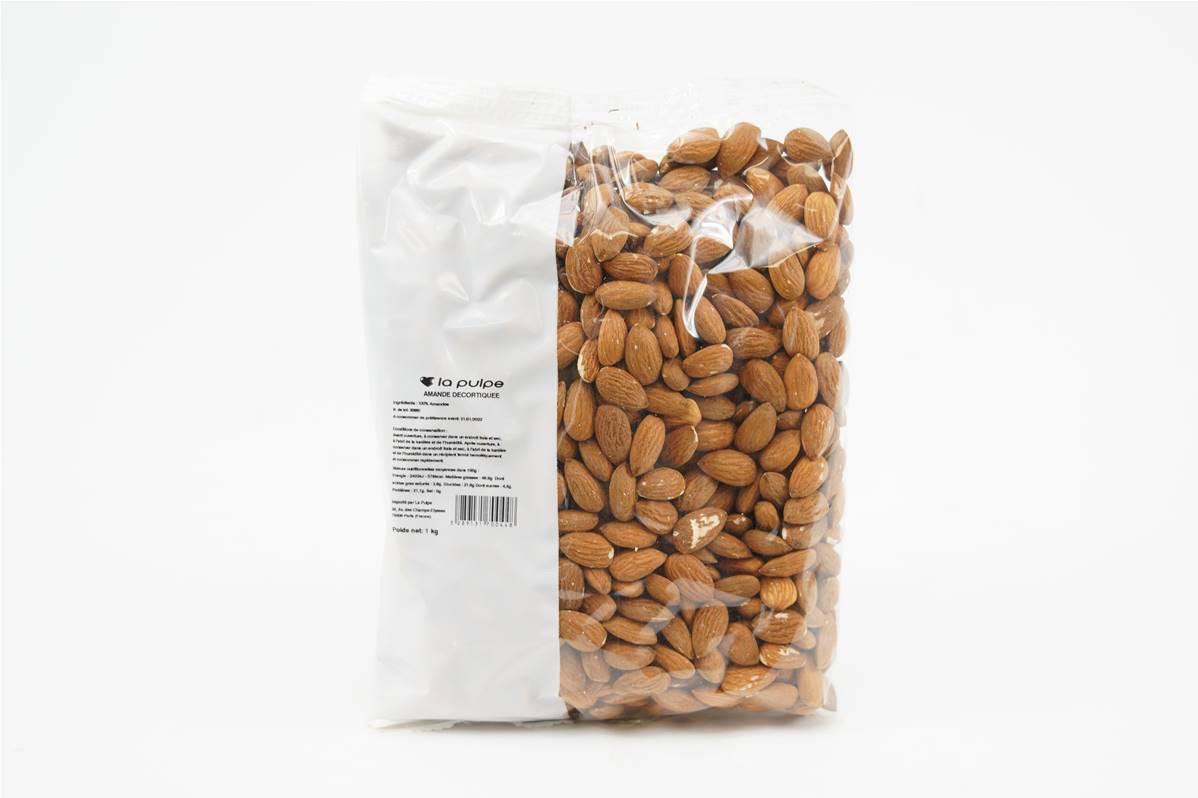 Amande décortiquée standard sachet d\'1kg
