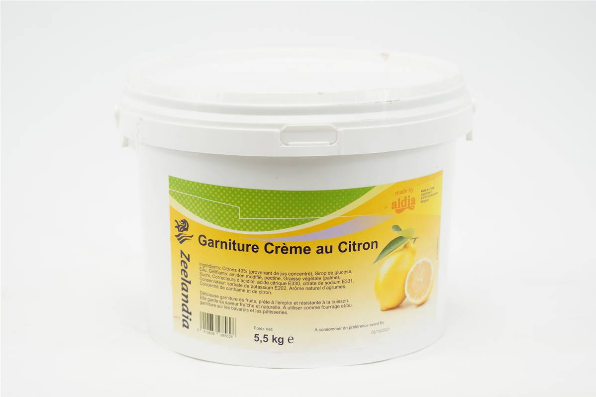 Crème de citron 40% confiseur seau de 5,5kg