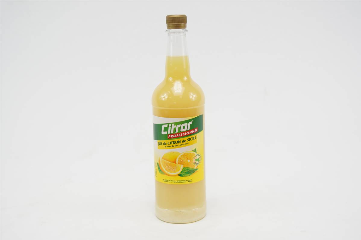 Citror jus citron jaune de Sicile bouteille d\'1 litre