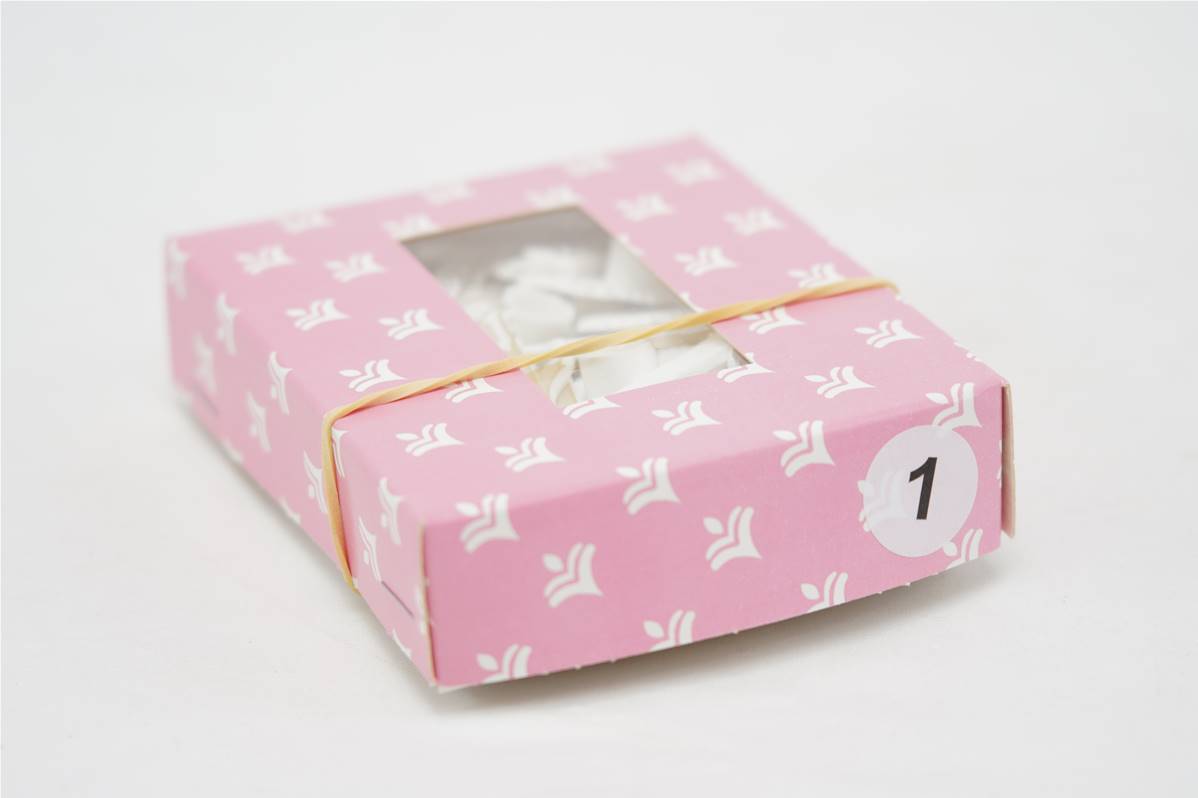 Bougie chiffre mobile filet or N°1 en boite de 10