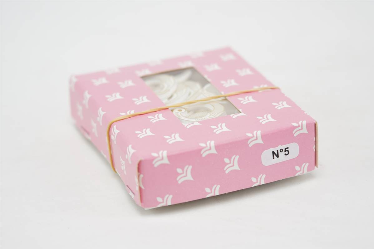 Bougie chiffre mobile filet or N°5 en boite de 10