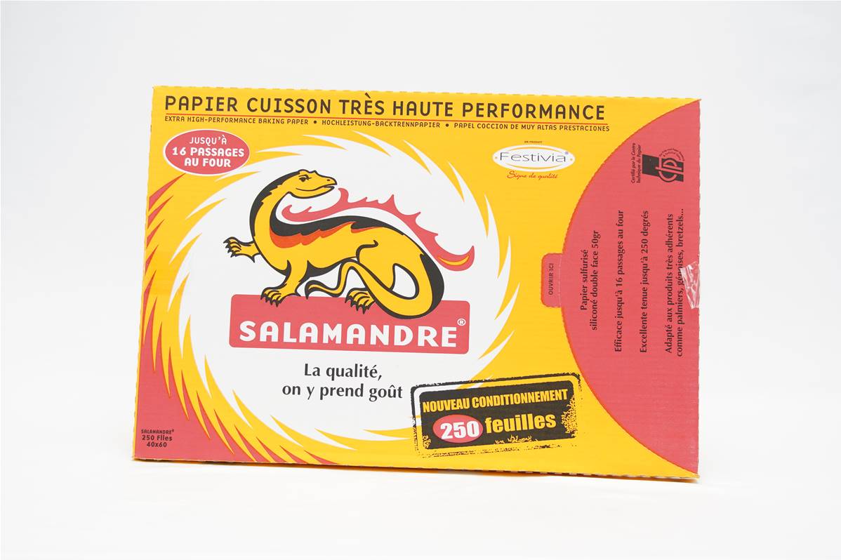 Papier cuisson Salamandre rame de 250 feuilles