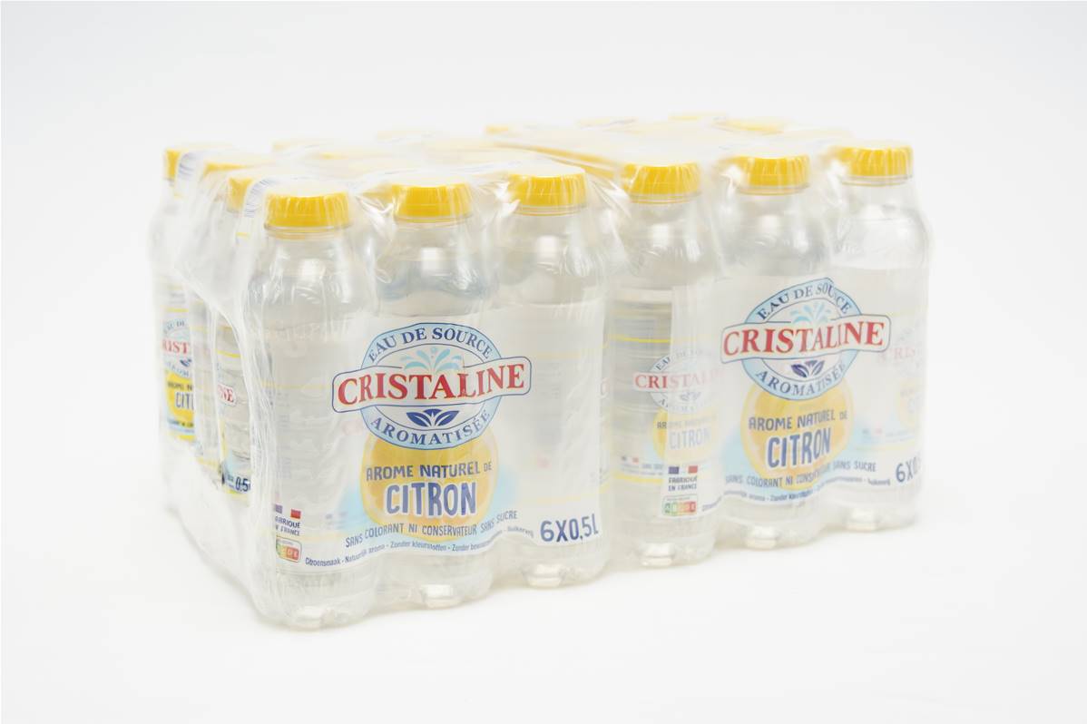 Eau cristaline arome citron pack 24x50cl
