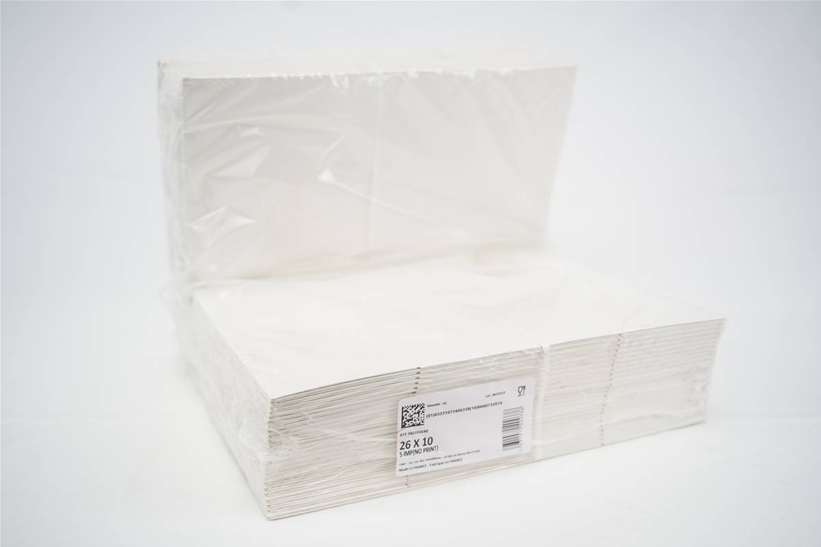 51B9026---BOITE-PATISSIERE-BLANCHE-26x10cm-PQ-50x1200